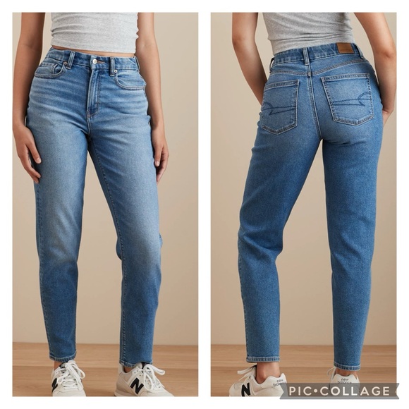 EUC American Eagle Stretch High Rise Mom Jeans - Picture 1 of 11